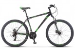 Велосипед 27,5' хардтейл STELS NAVIGATOR-700 MD диск, черный/зеленый, 21 ск., 17,5' V020